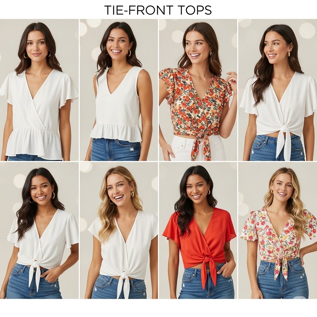 How to Style Tie Front Tops – A Feminine Wardrobe Essential