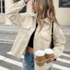 Serisse Flap Pocket High Low Hem Overcoat main 0