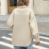 Serisse Flap Pocket High Low Hem Overcoat main 1