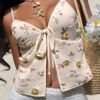Serisse New Women Sequin Embroidered Camisole Tank TopRave Outfits FestivalIbiza OutfitsCoachellaBeaded TopBoho Beach Backless Camisole Made Of Special Beaded Fabric main 4