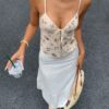 Serisse New Women Sequin Embroidered Camisole Tank TopRave Outfits FestivalIbiza OutfitsCoachellaBeaded TopBoho Beach Backless Camisole Made Of Special Beaded Fabric main 6