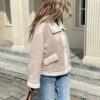 Serisse Winter Women Jacket Womens Loose Fit Zip Up Collar Thermal Lined Casual Jacket For Fall Winter Winter Women Coat Jacket main 5