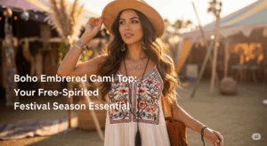 Boho Embroidered Cami Top: Your Free-Spirited Festival Season Essential