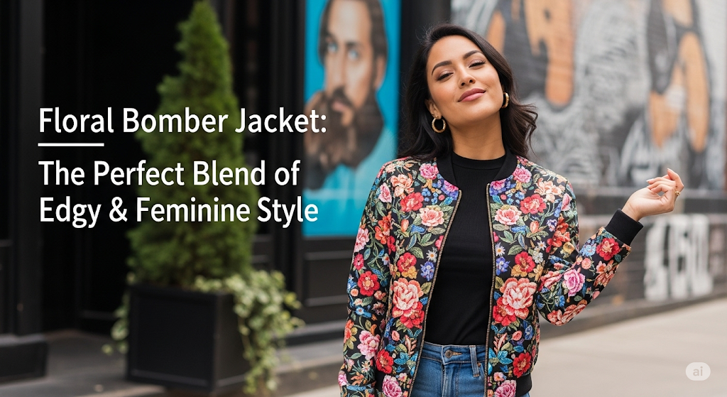 Floral Bomber Jacket: The Perfect Blend of Edgy & Feminine Style